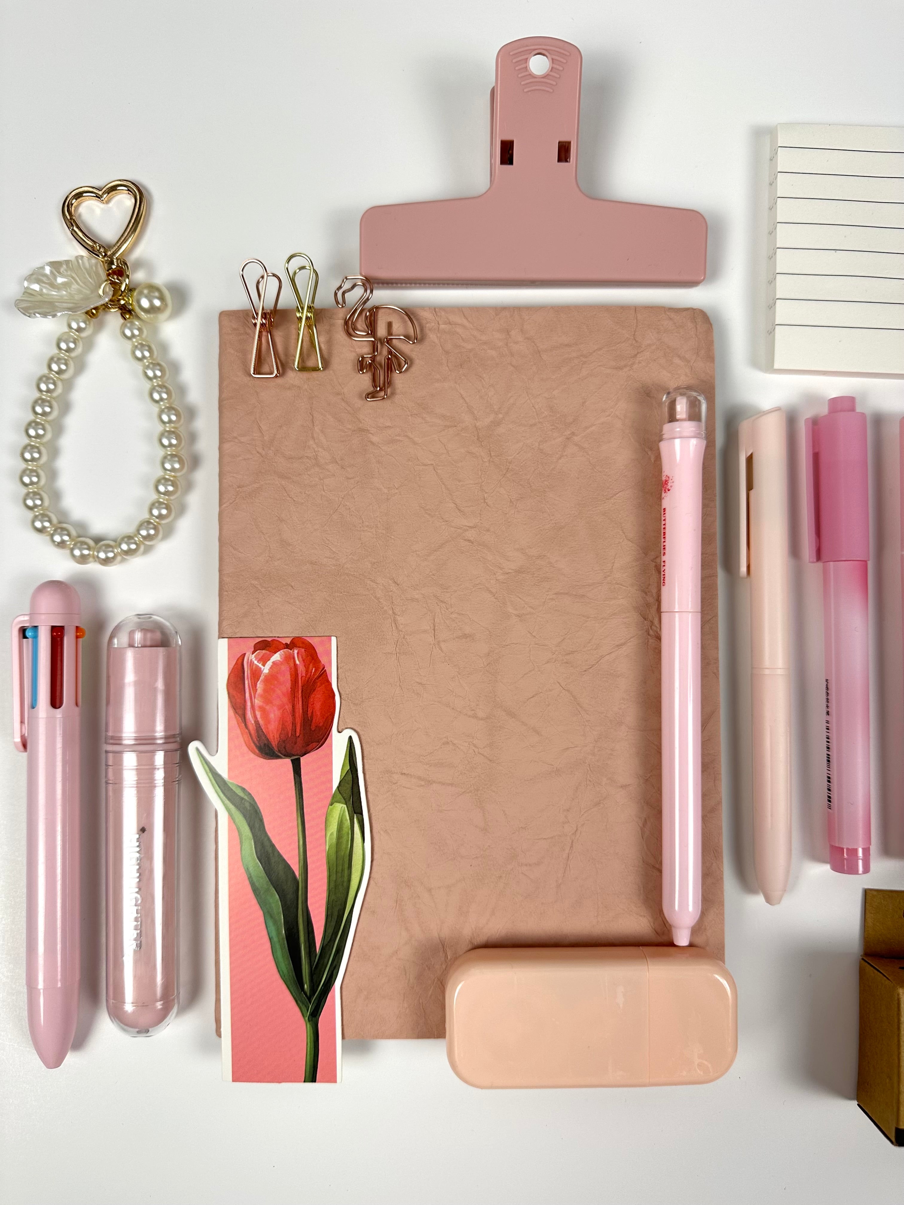 🌷 Blush Tulip Stationery Box