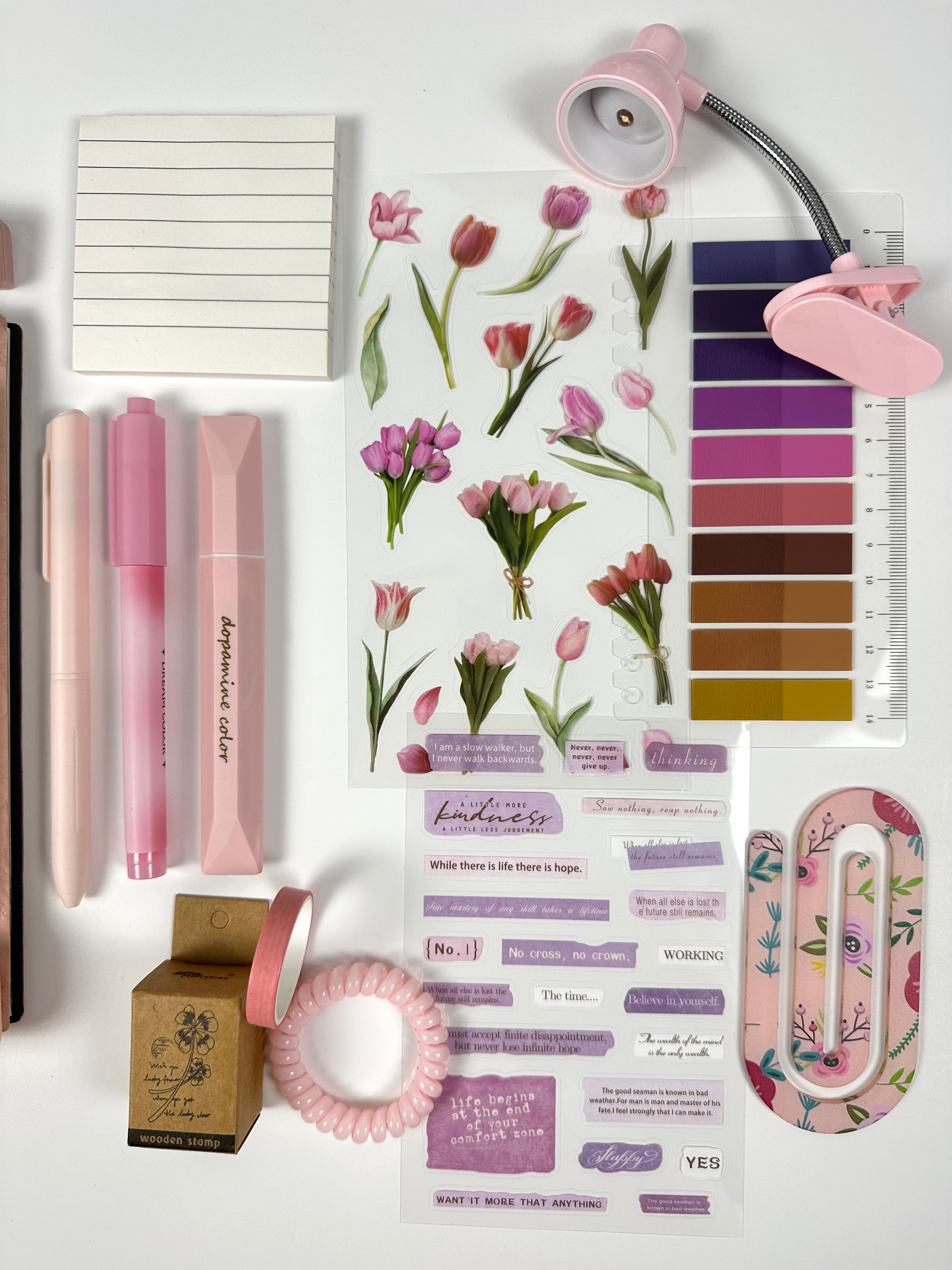 🌷 Blush Tulip Stationery Box