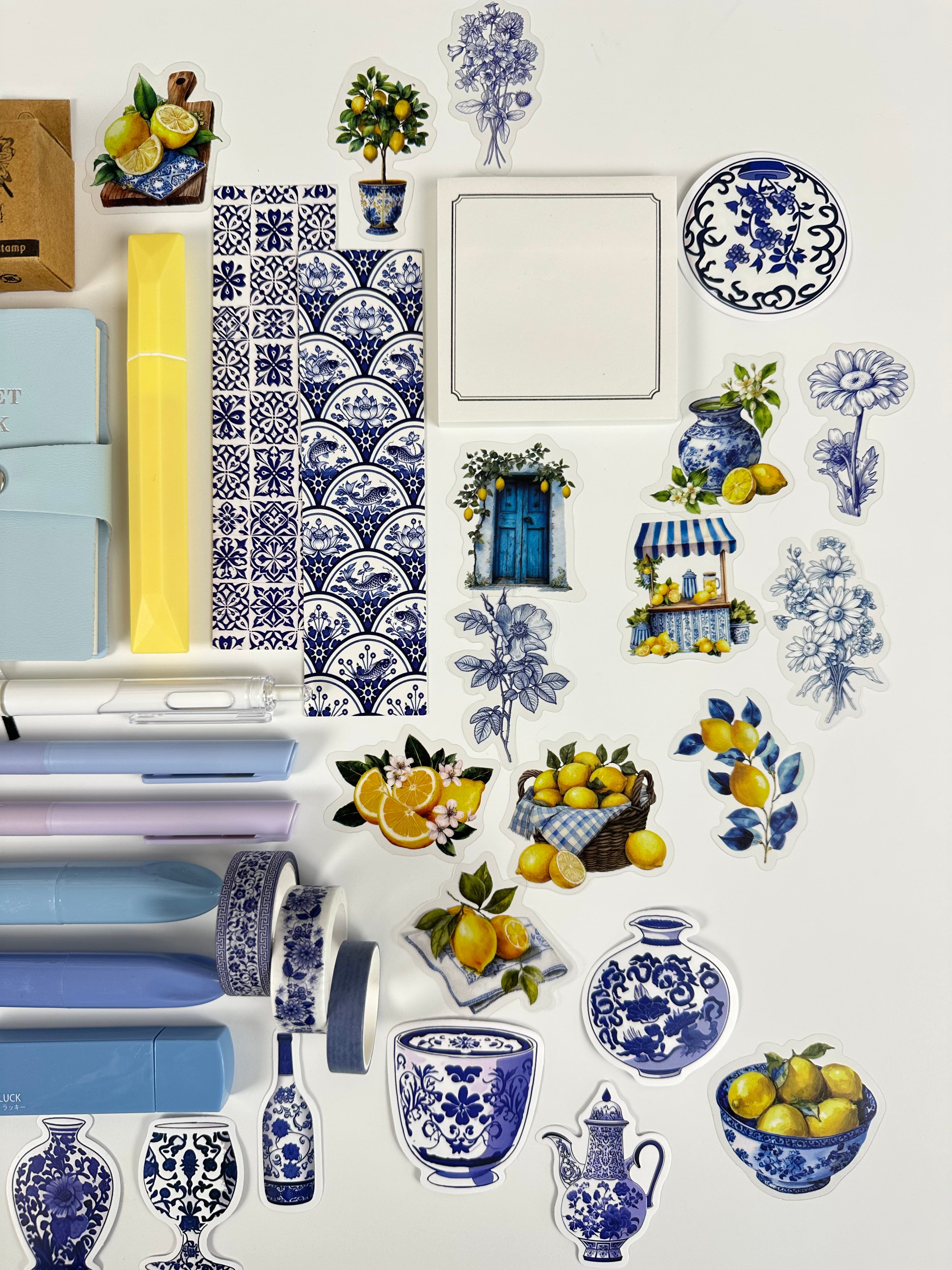 Updated Porcelain Style Stationery Box 💙🍋