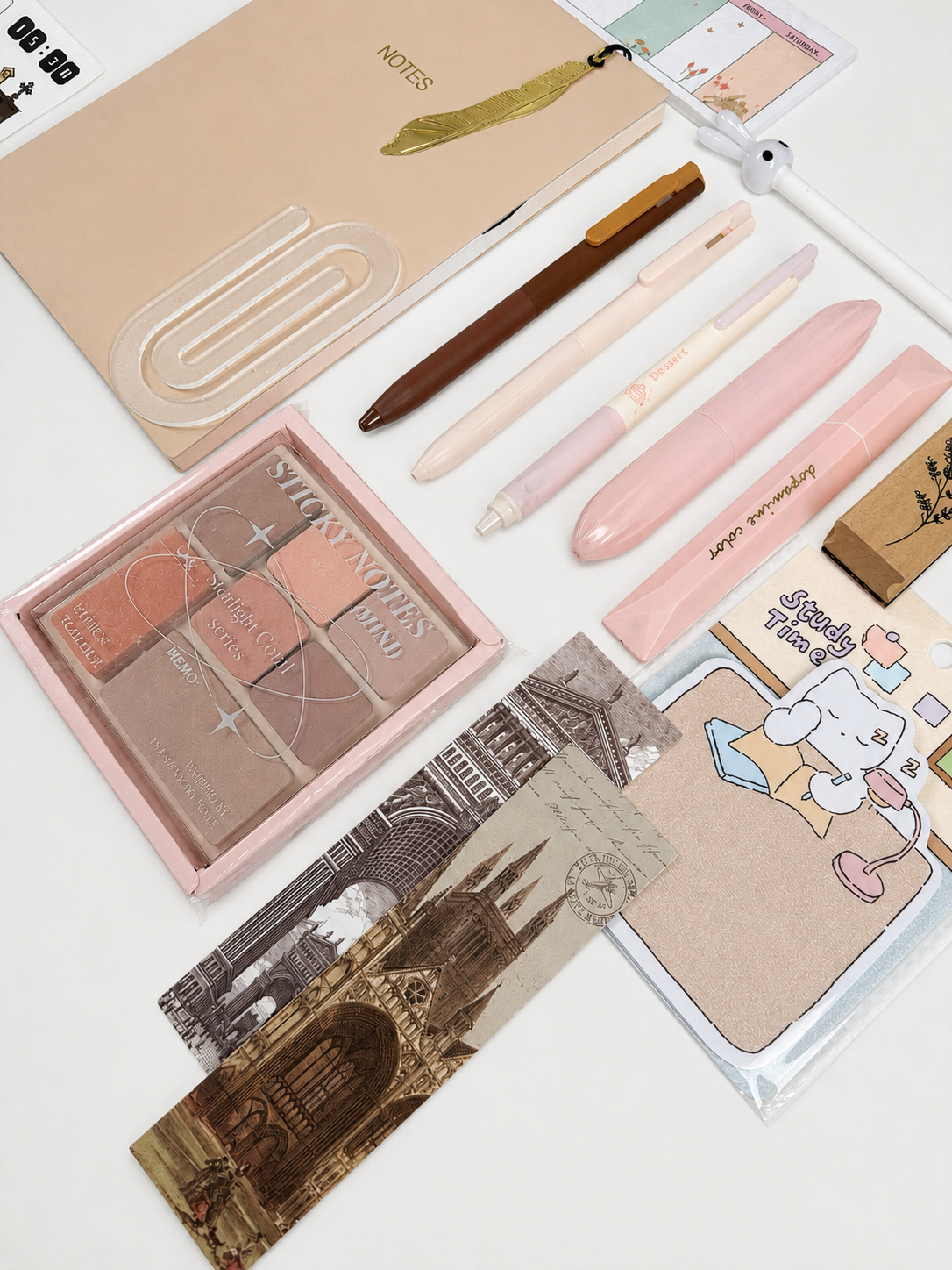 Blush Study Stationery Box 🌸