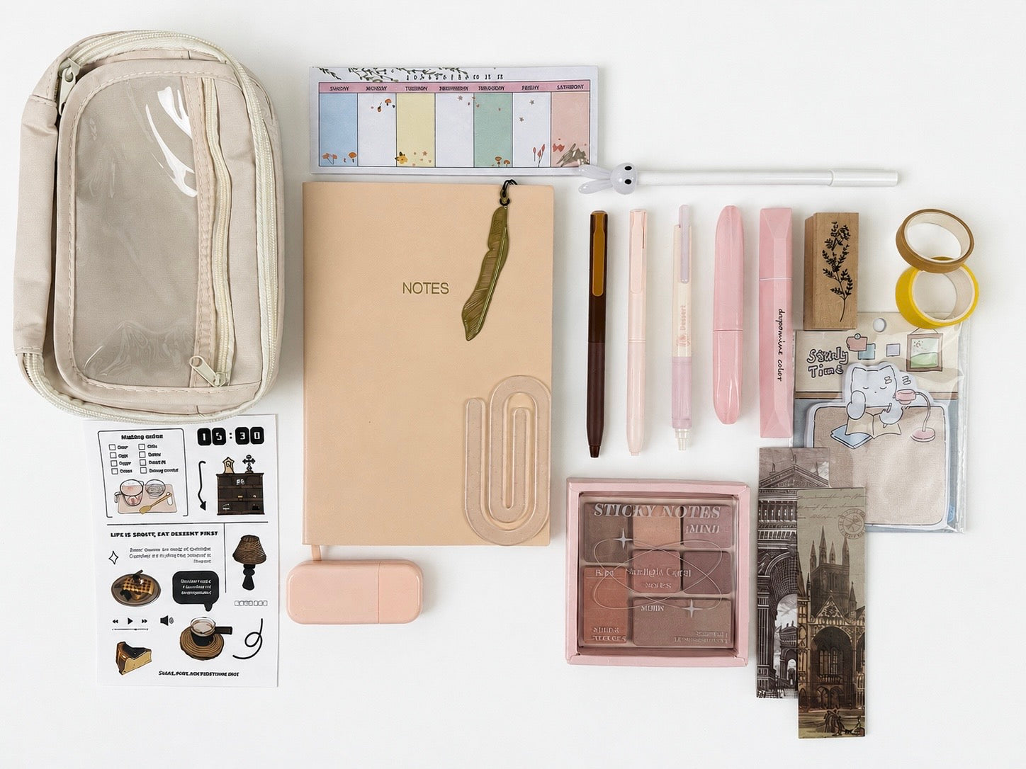 Blush Study Stationery Box 🌸