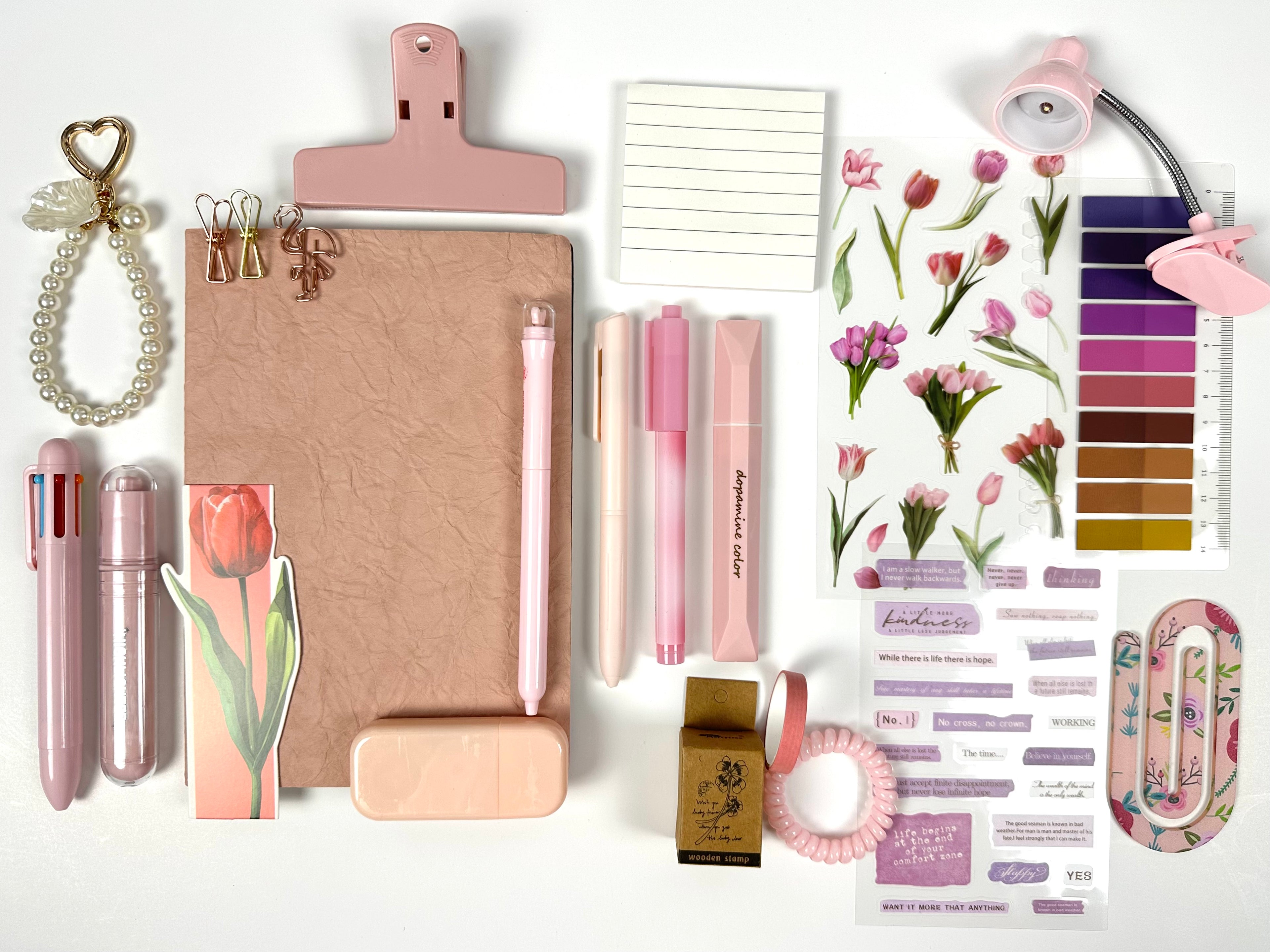 🌷 Blush Tulip Stationery Box