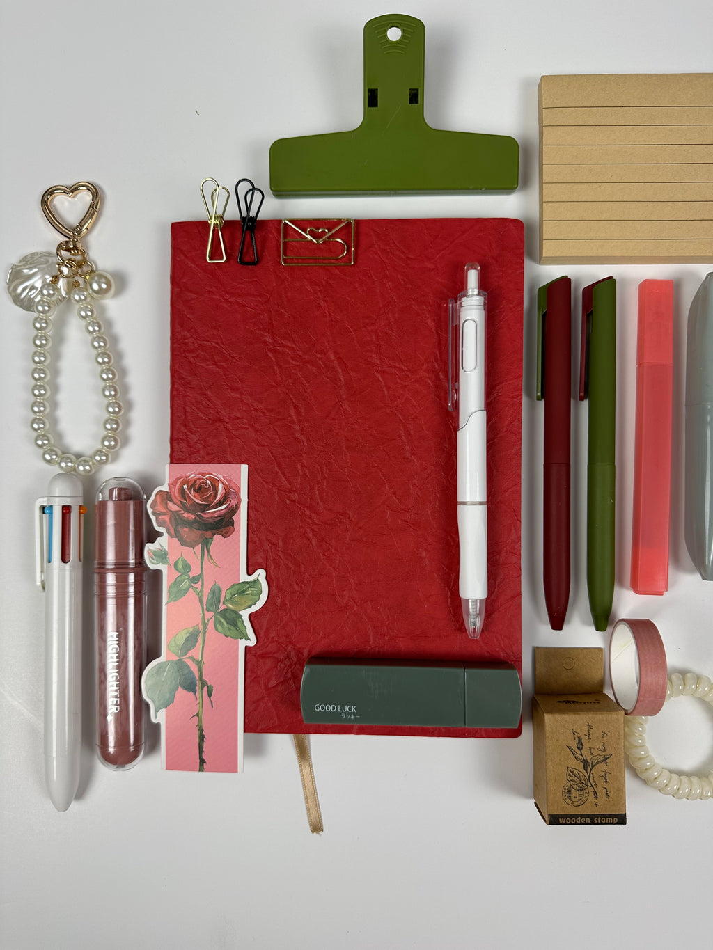 ❤️🌹Red Rose Stationery Box