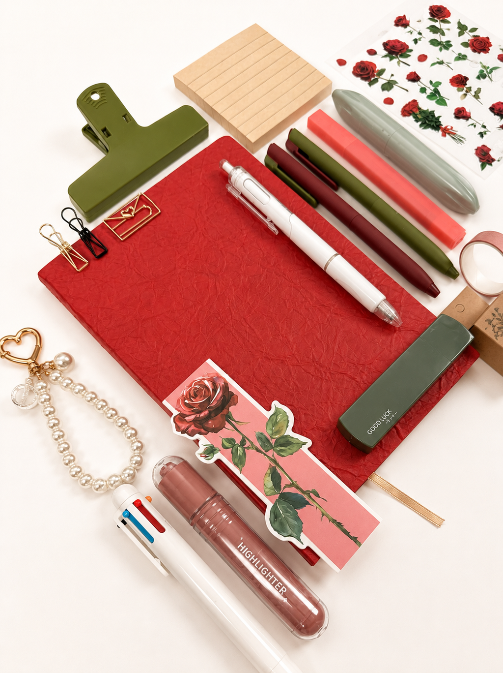 ❤️🌹Red Rose Stationery Box