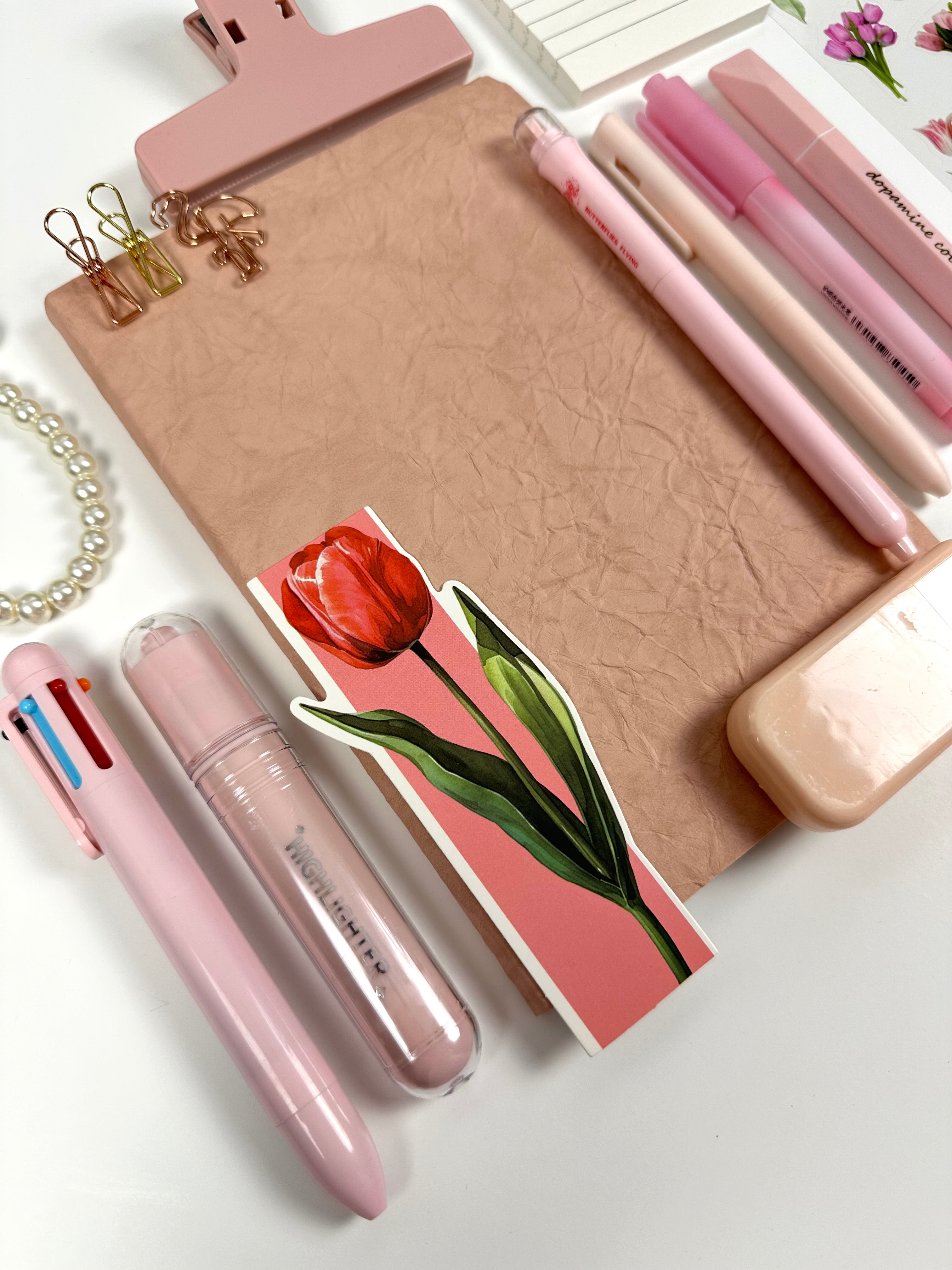 🌷 Blush Tulip Stationery Box