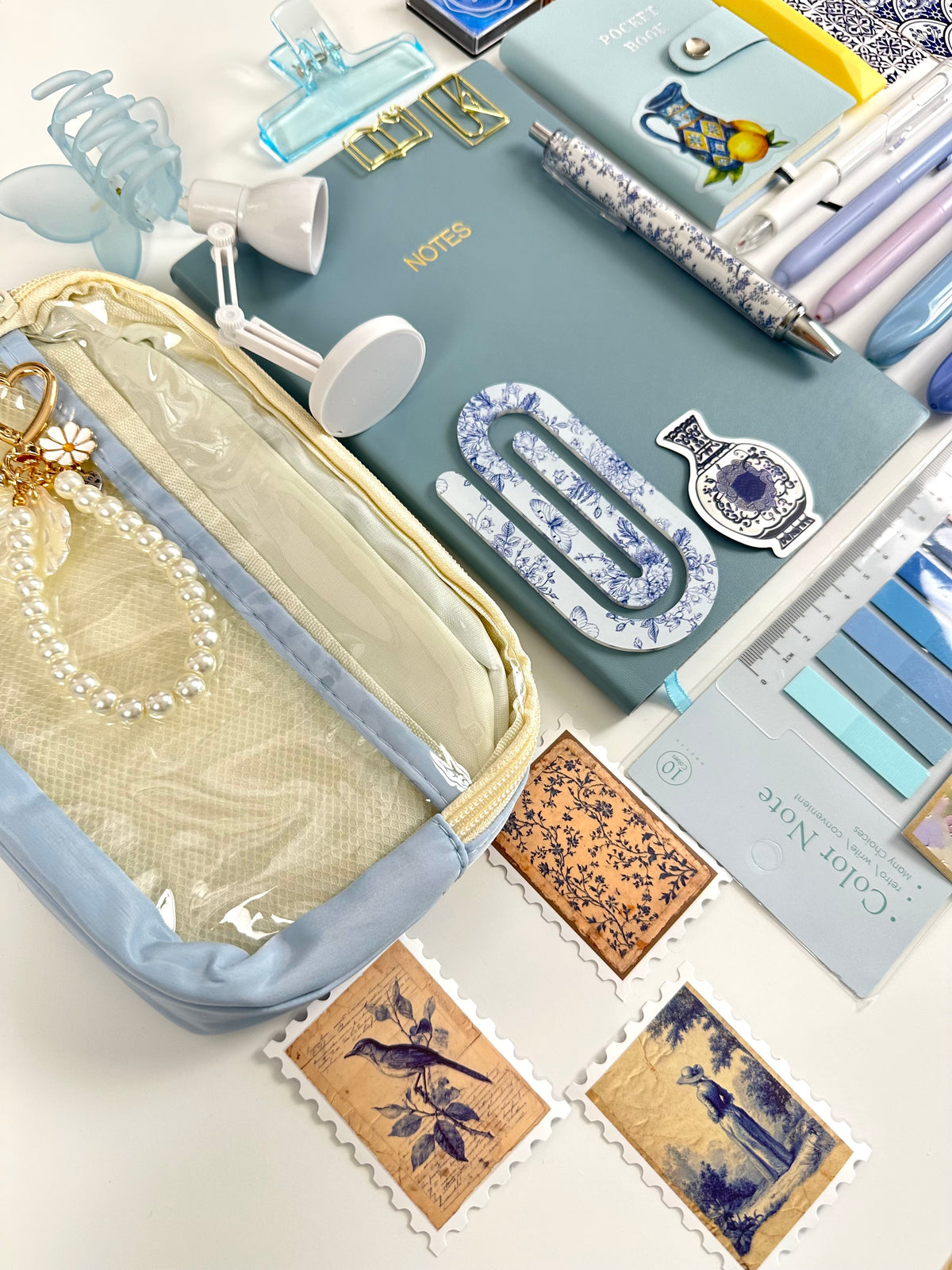 Updated Porcelain Style Stationery Box 💙🍋