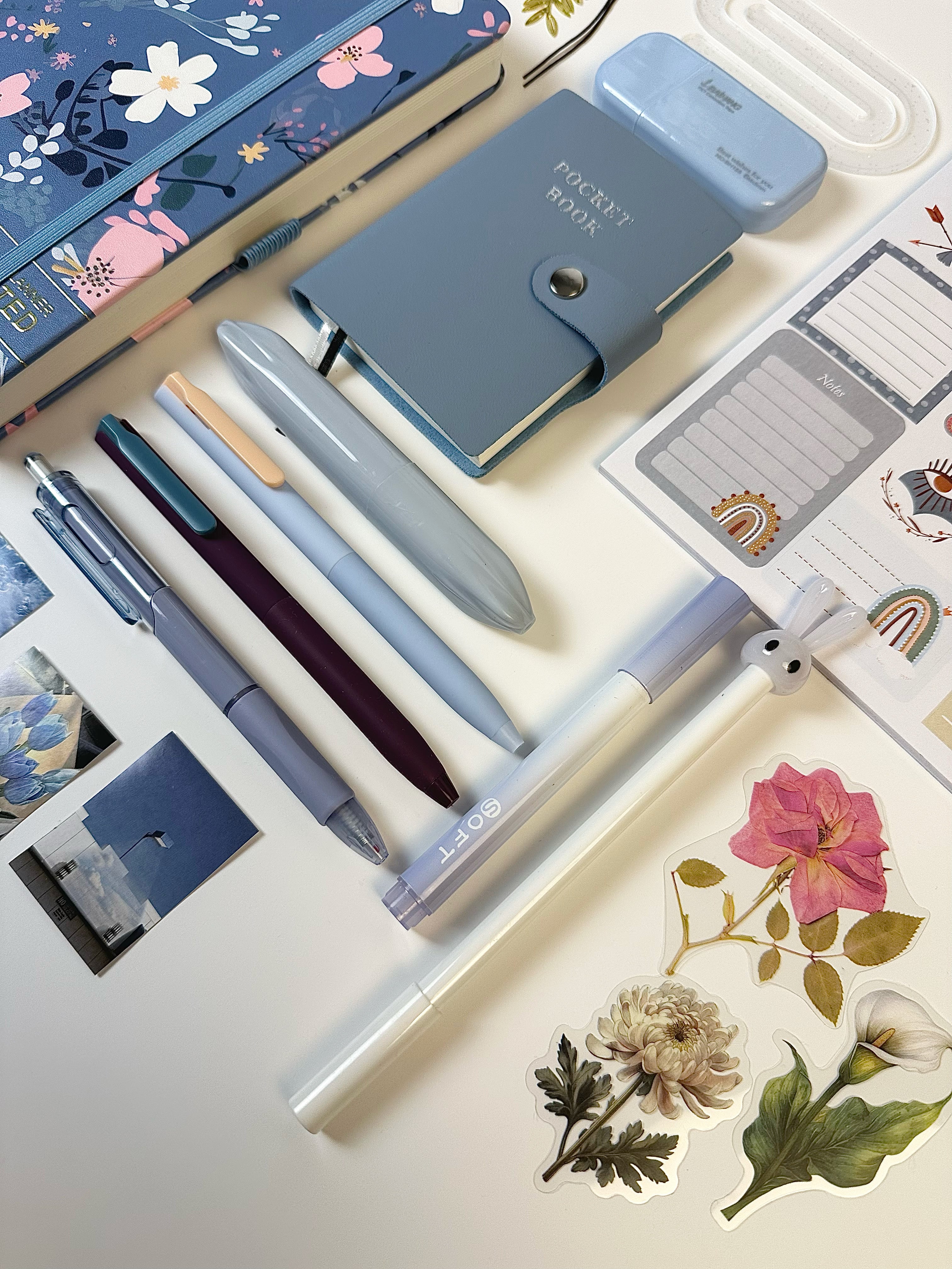 Blue Planning Set-Aesthetic stationery 📘🖌️