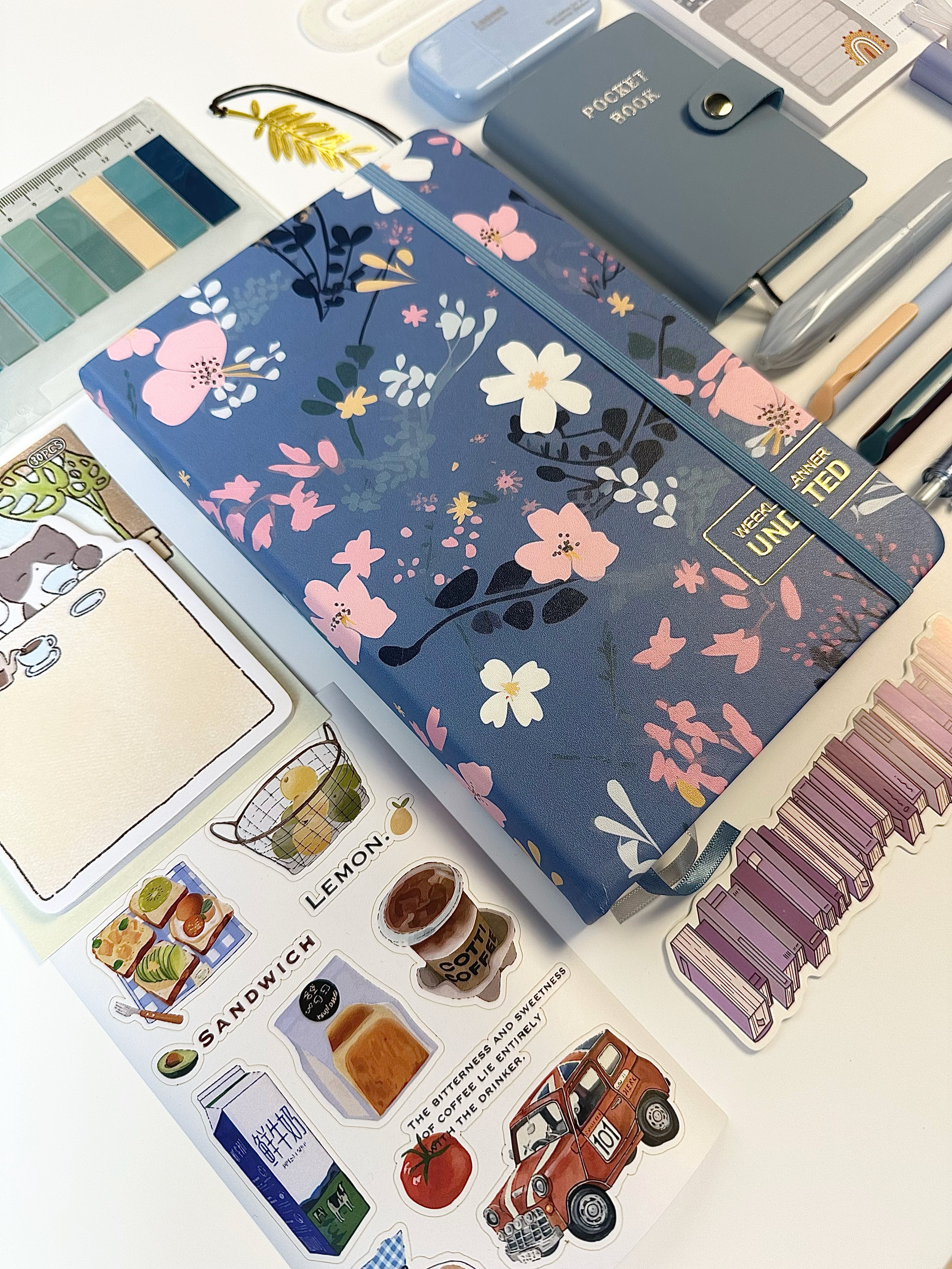 Blue Planning Set-Aesthetic stationery 📘🖌️