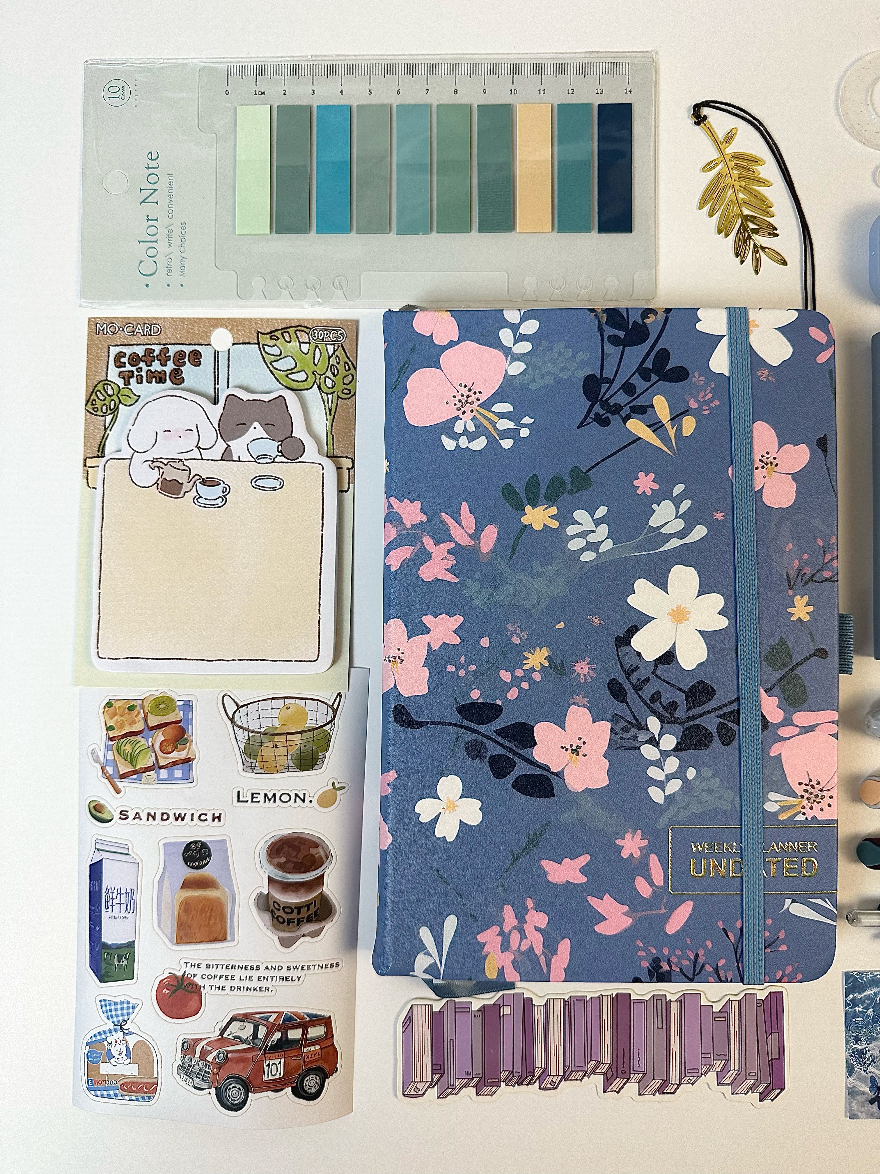 Blue Planning Set-Aesthetic stationery 📘🖌️