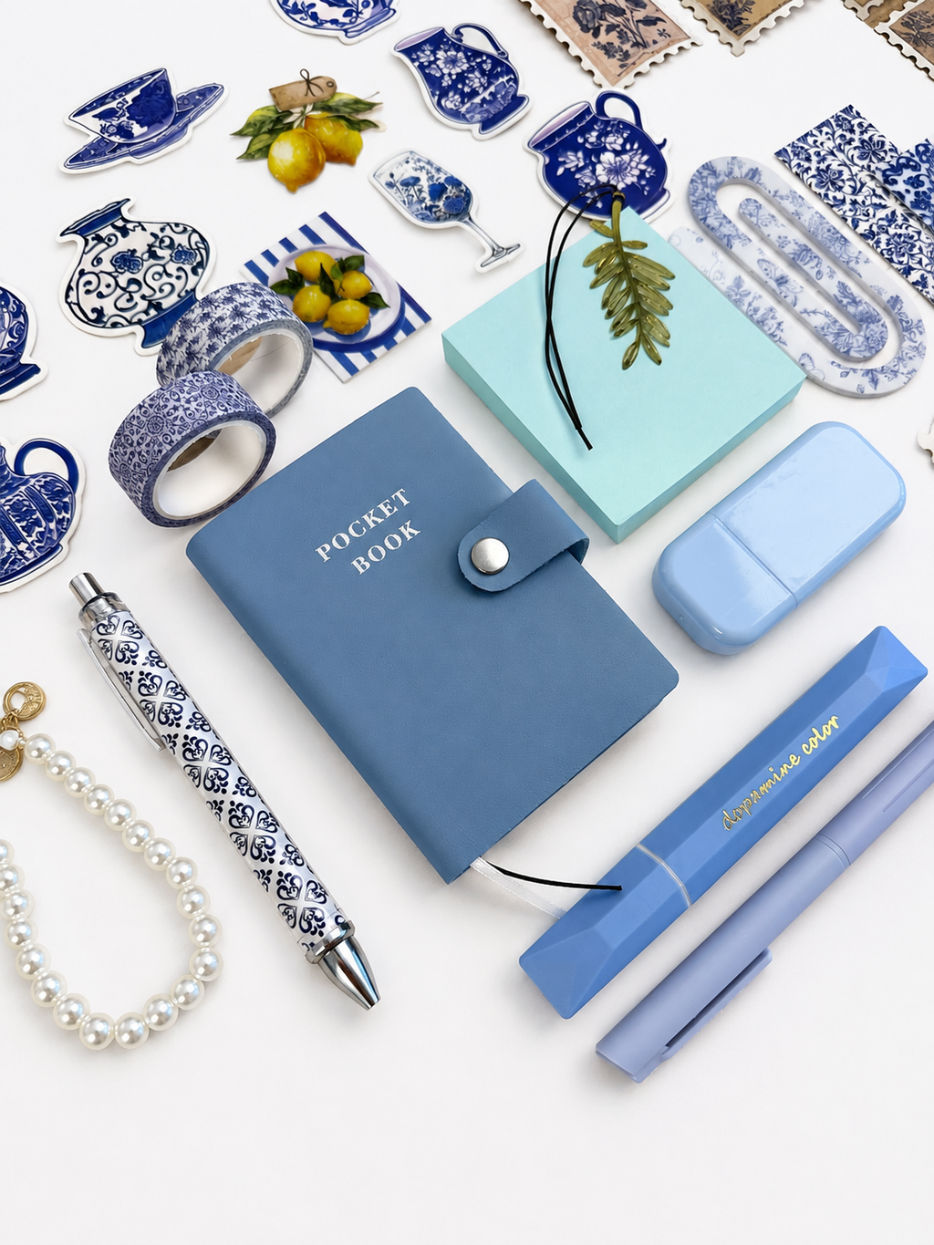 Blue Porcelain Stationery Box 💙
