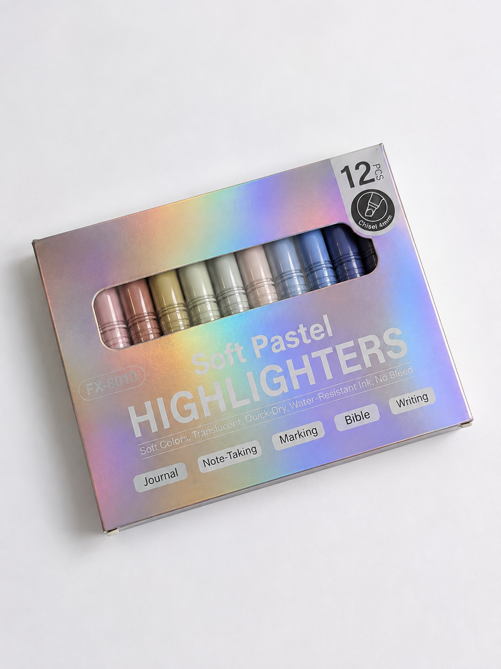 Soft Pastel Highlighters – 12 Colors