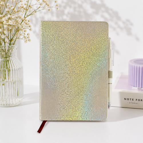 Glitter notebook with pen💖