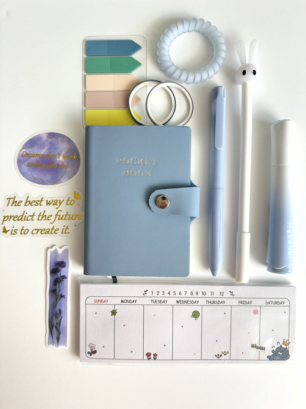 Pocket Planner Set – Aesthetic Desk & Planning Kit 📔🖊️