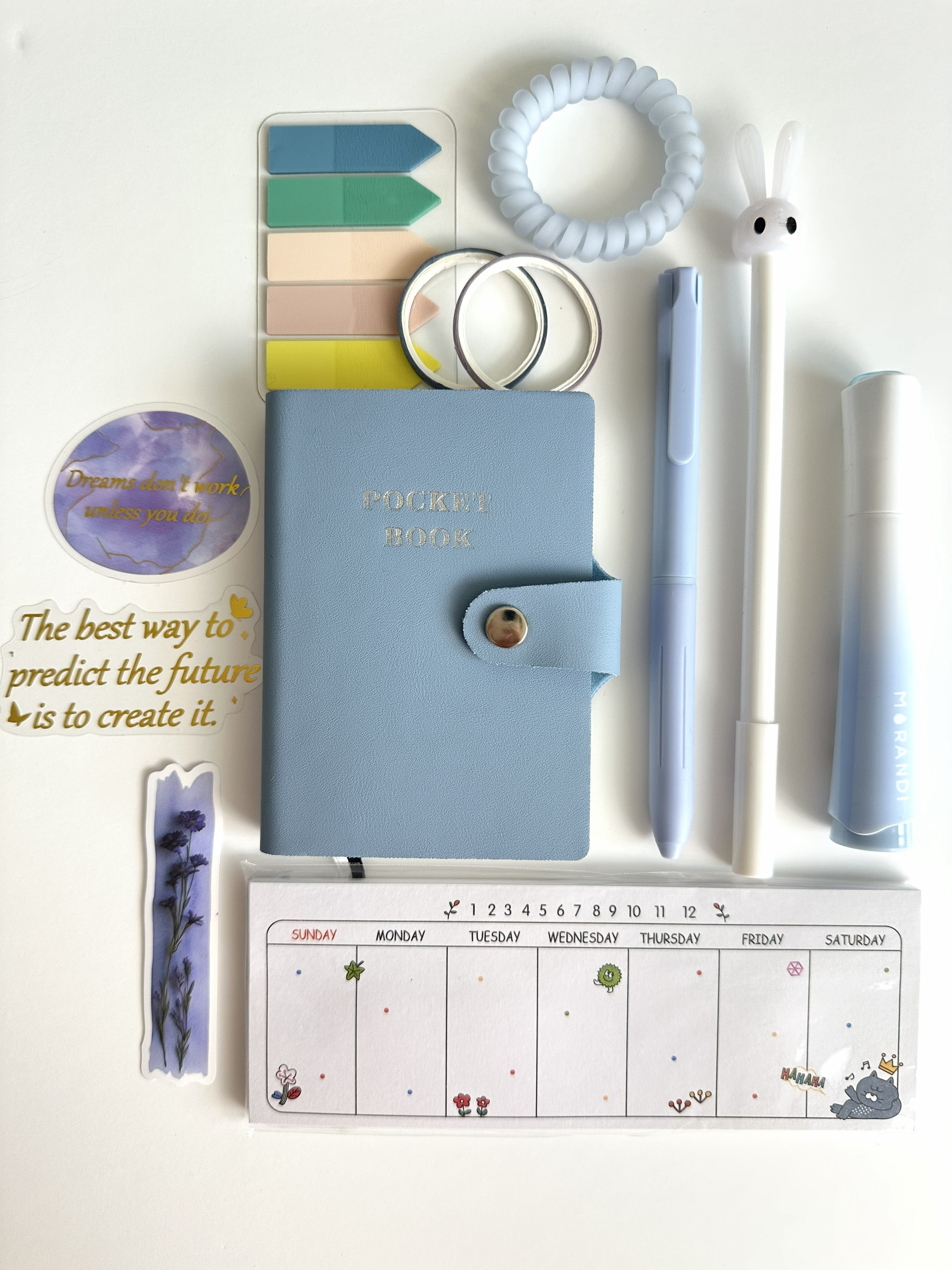 Pocket Planner Set – Aesthetic Desk & Planning Kit 📔🖊️