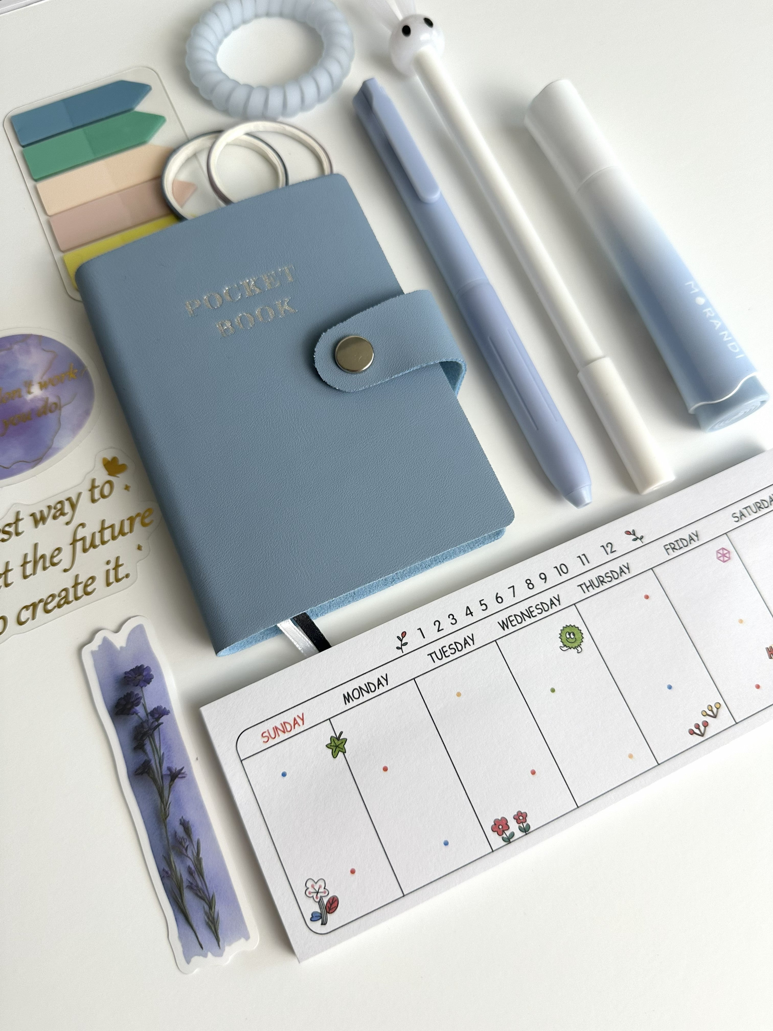 Pocket Planner Set – Aesthetic Desk & Planning Kit 📔🖊️