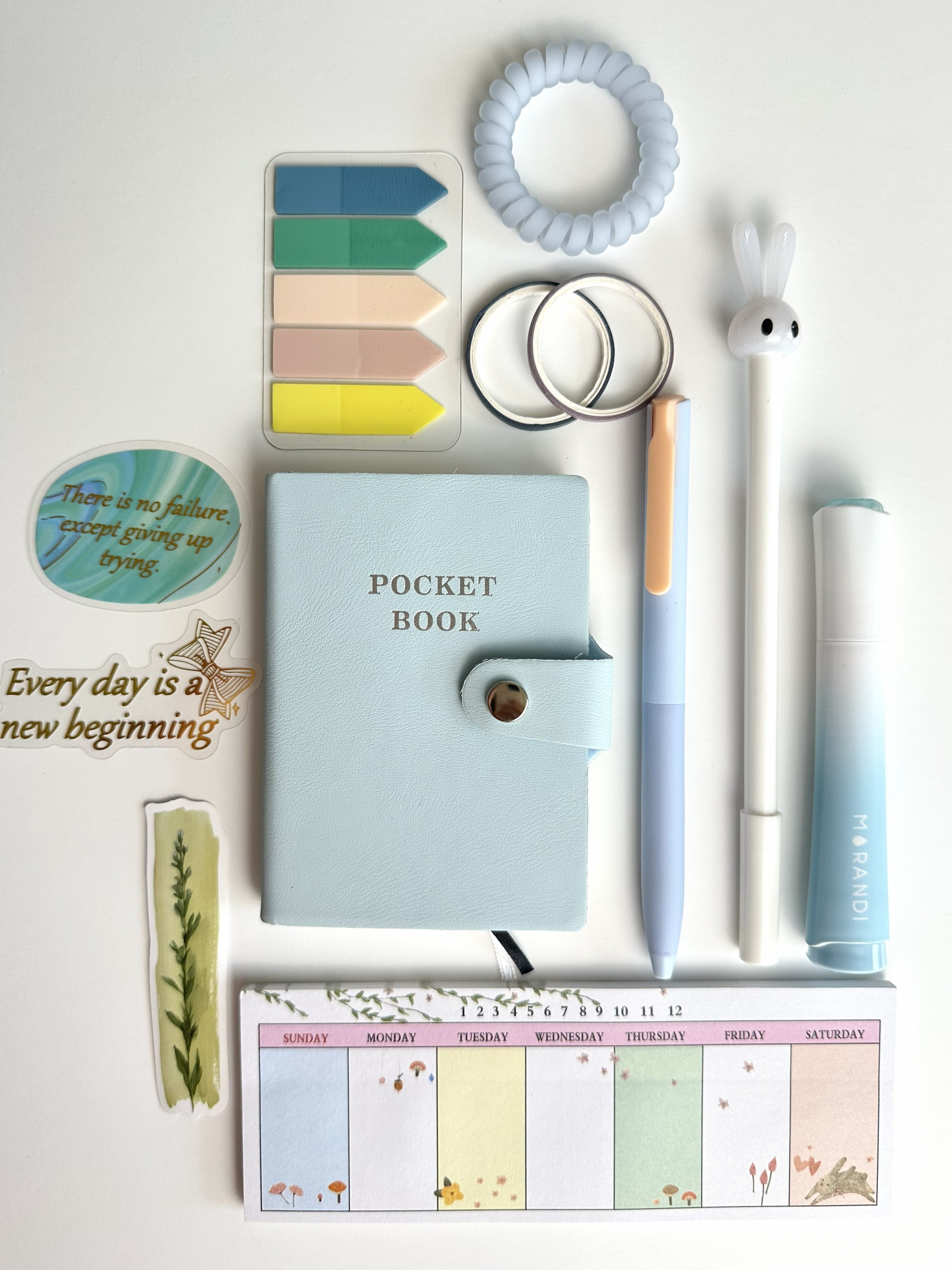 Pocket Planner Set – Aesthetic Desk & Planning Kit 📔🖊️