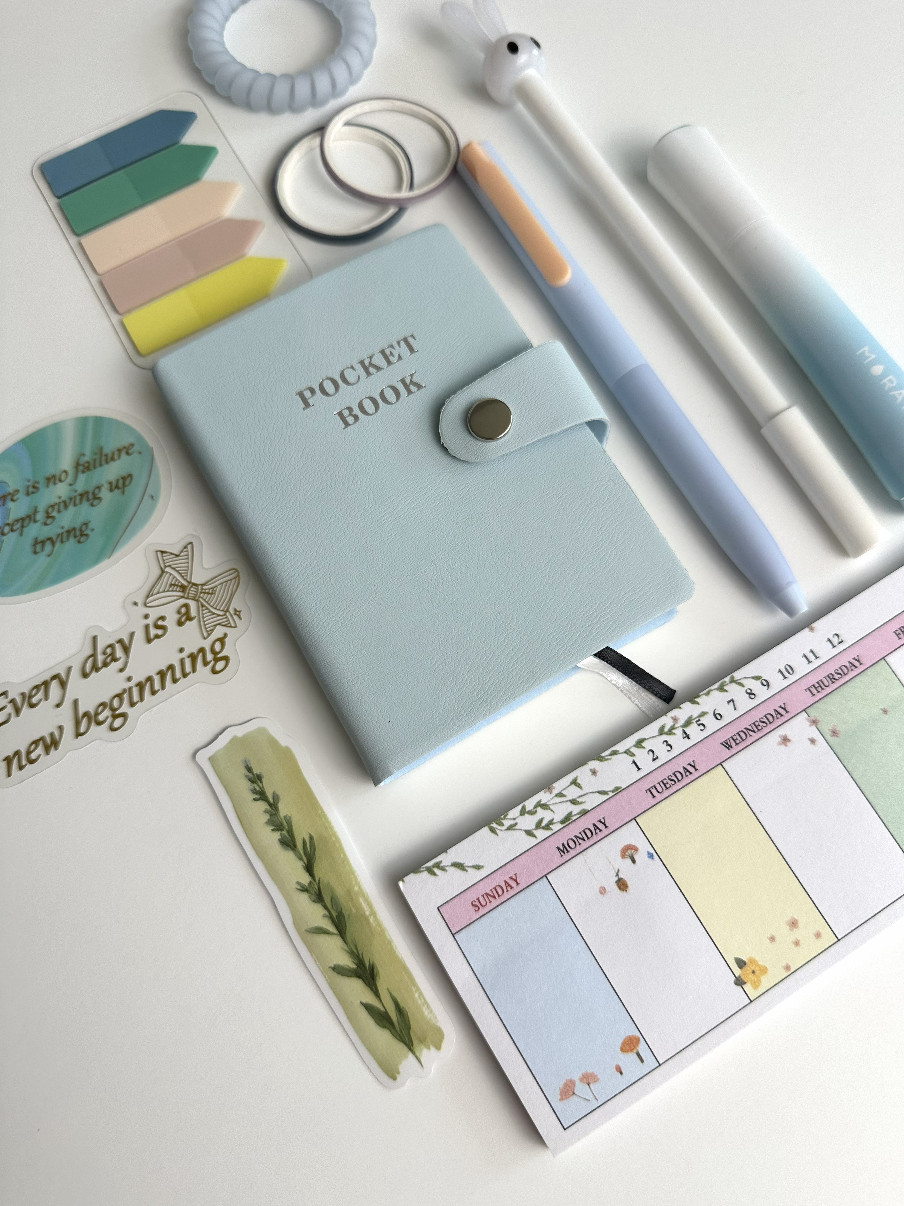 Pocket Planner Set – Aesthetic Desk & Planning Kit 📔🖊️