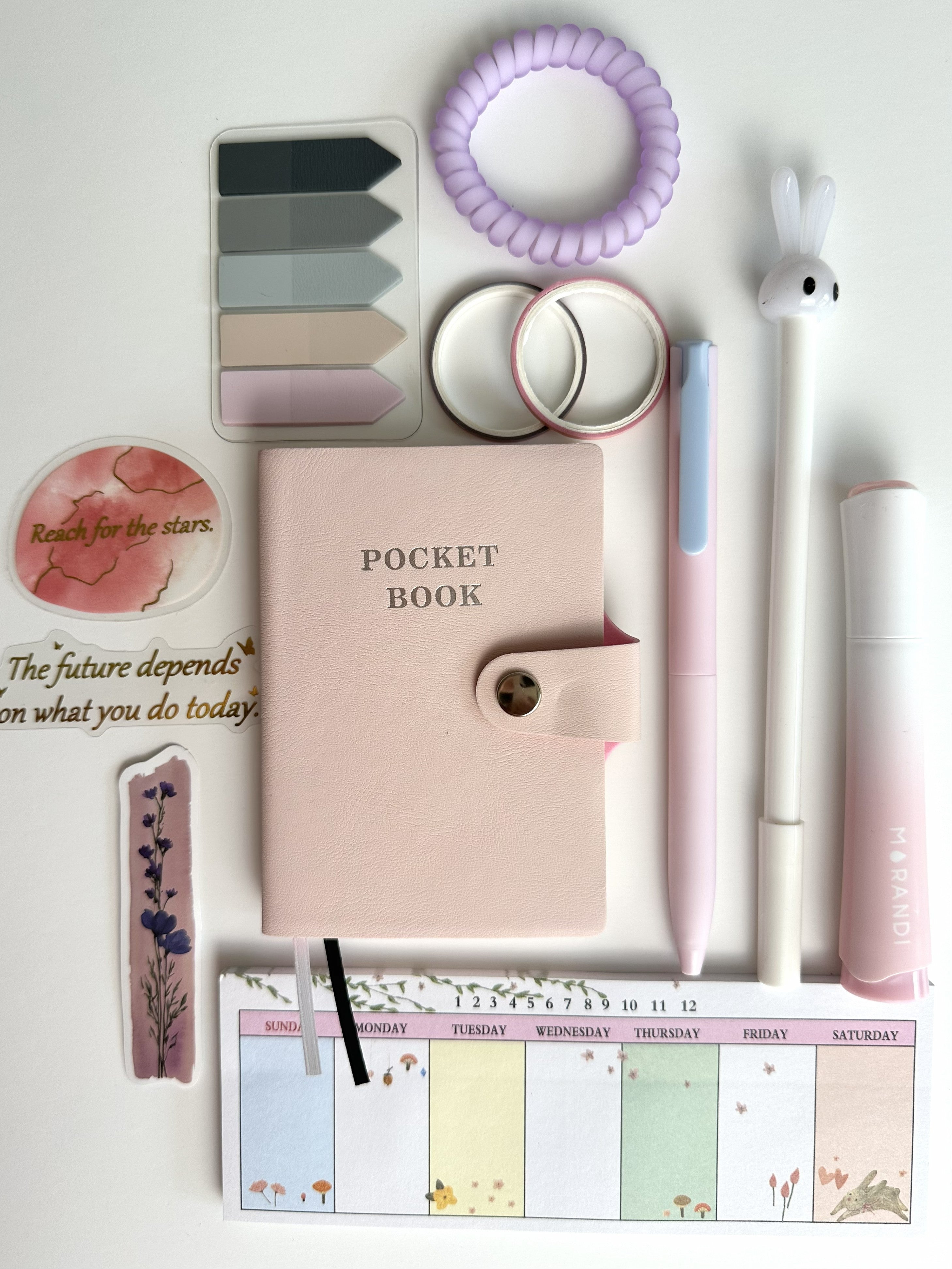 Pocket Planner Set – Aesthetic Desk & Planning Kit 📔🖊️