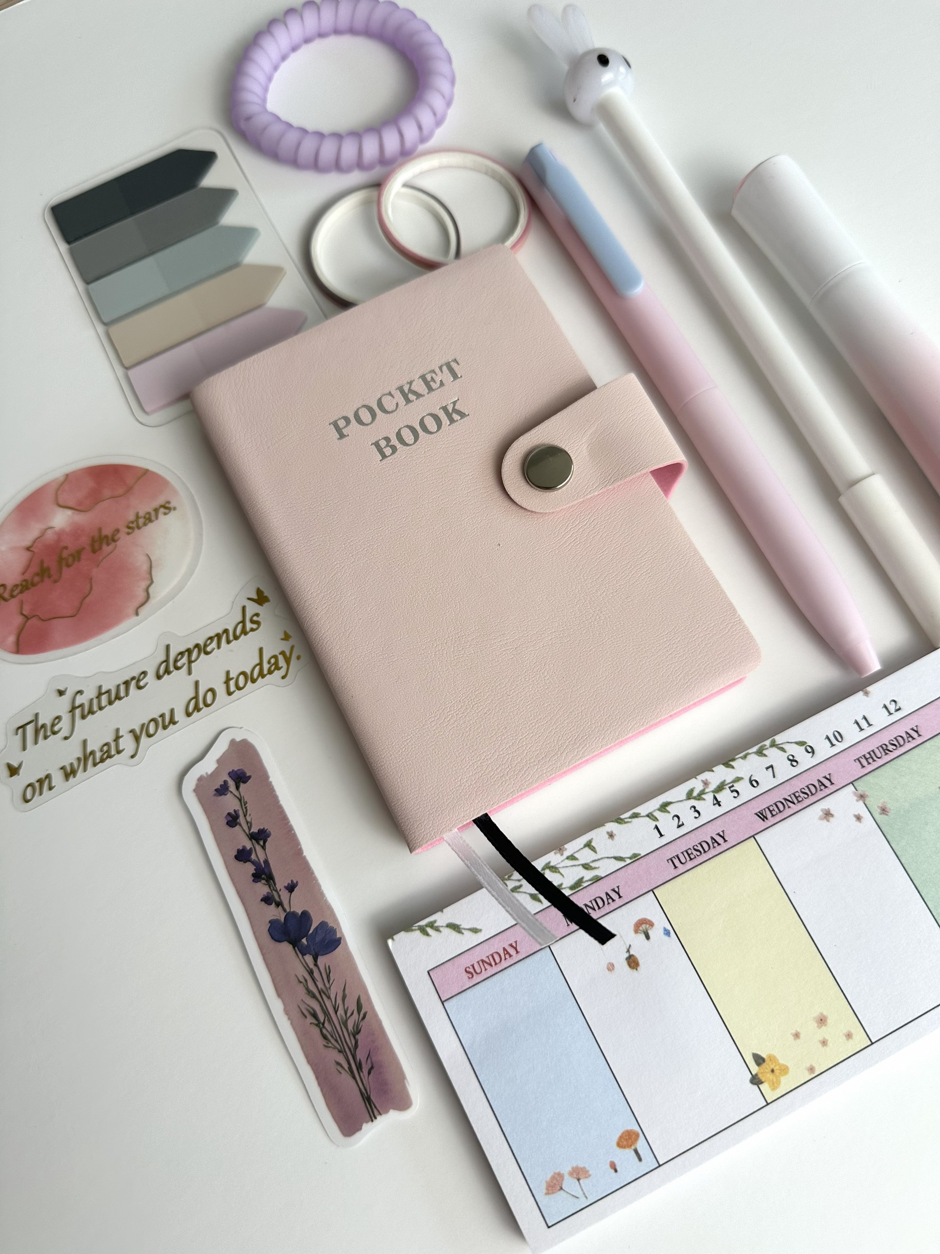 Pocket Planner Set – Aesthetic Desk & Planning Kit 📔🖊️