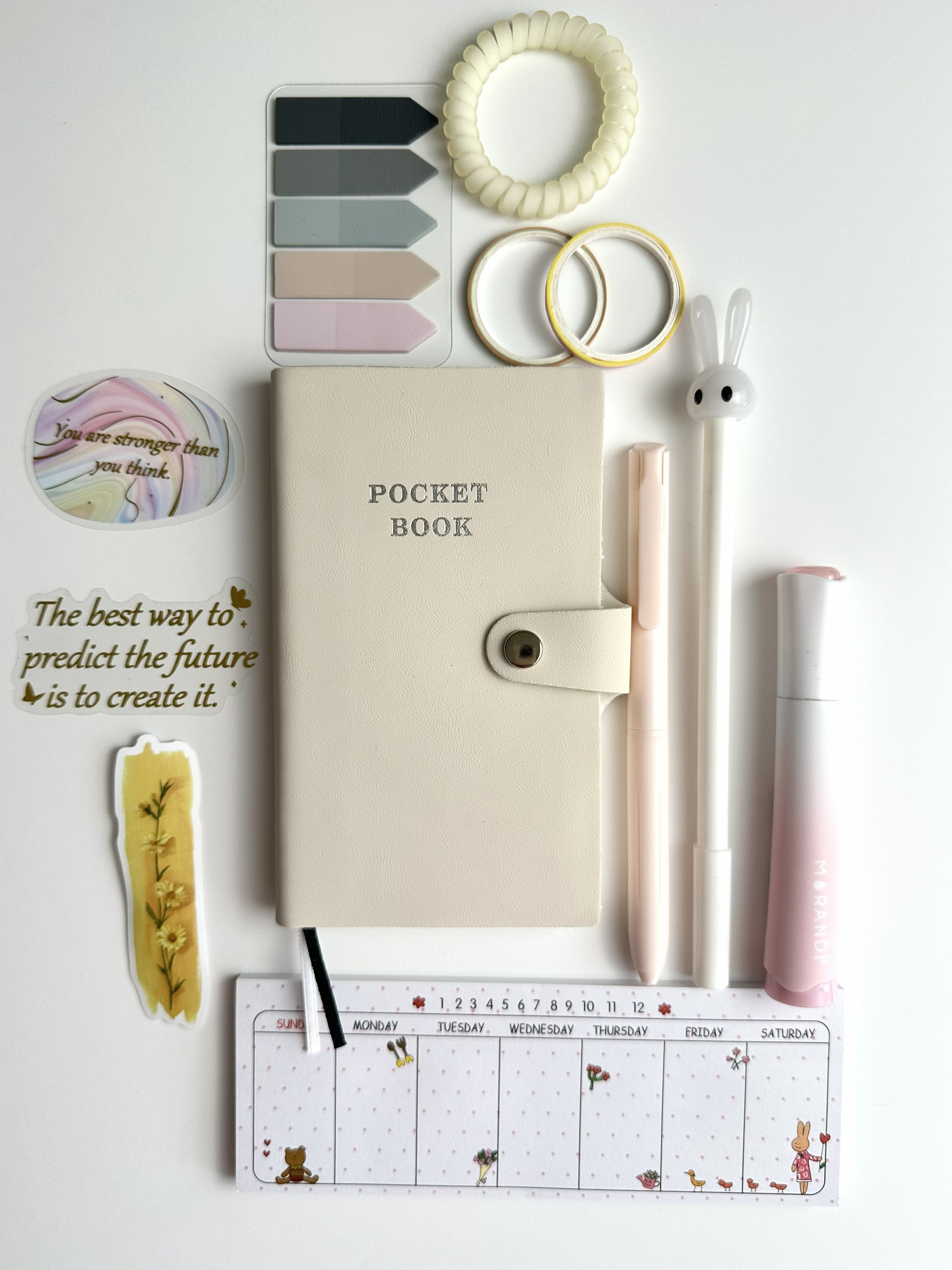 Pocket Planner Set – Aesthetic Desk & Planning Kit 📔🖊️