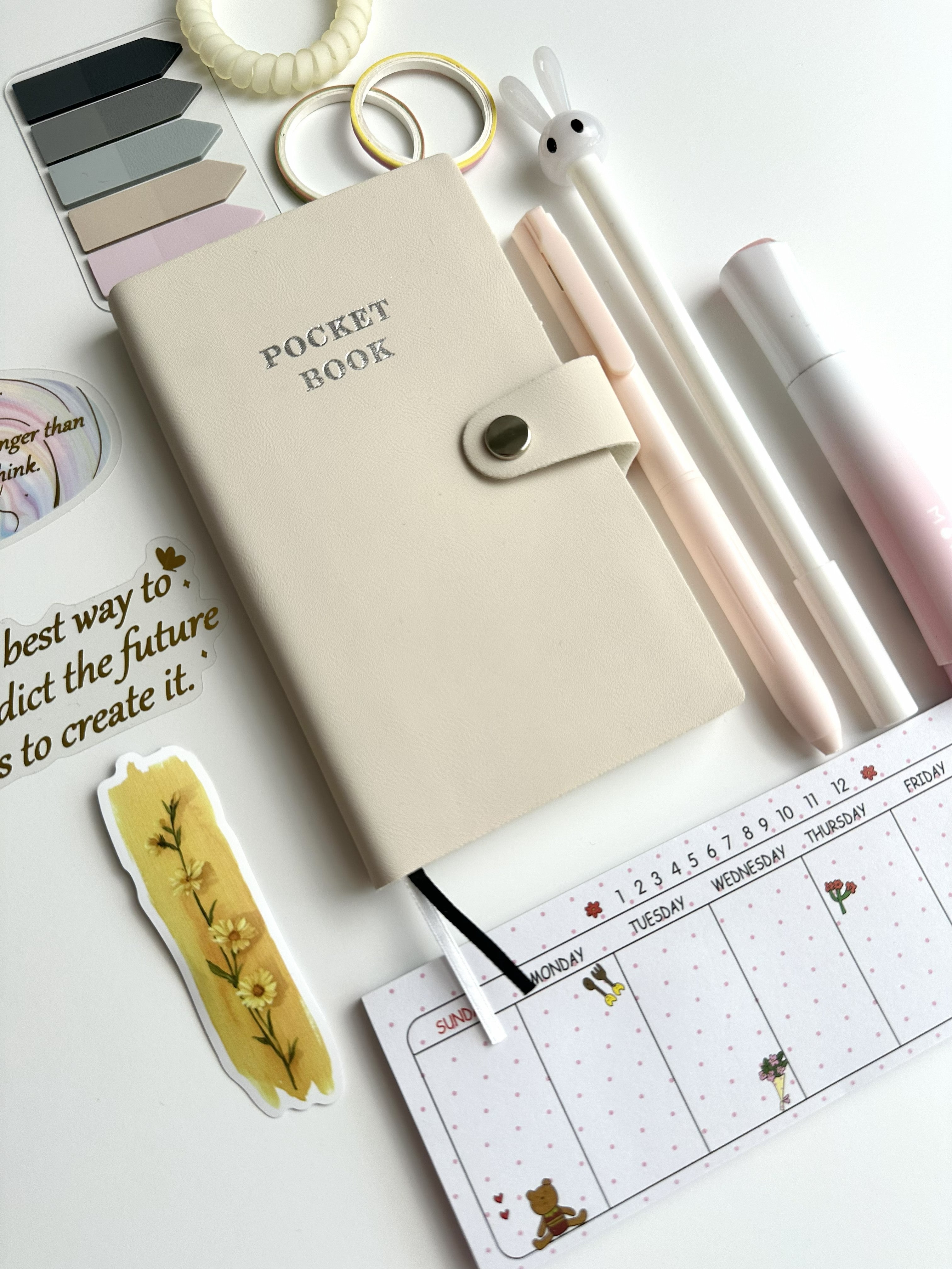 Pocket Planner Set – Aesthetic Desk & Planning Kit 📔🖊️